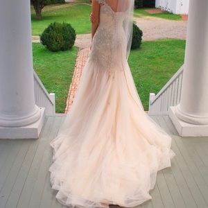Maggie Sottero Rum Pink Wedding Dress
